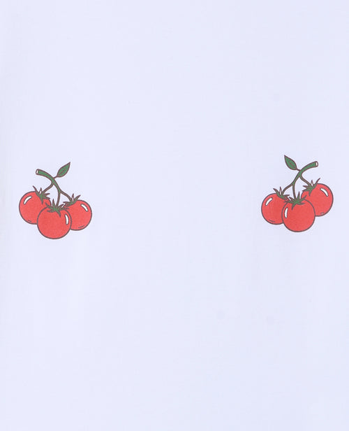 T-shirt ajusté avec prints tomates poitrine - PIMKIE - 7