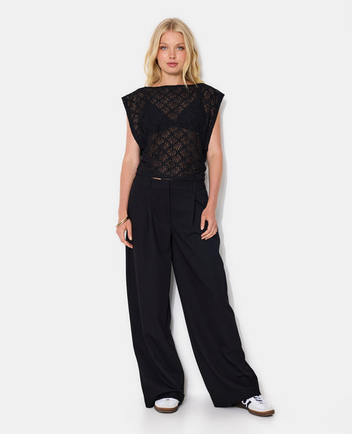 Top en dentelle emmanchures larges - PIMKIE - 3