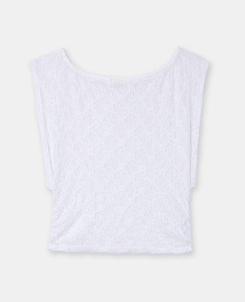 Top en dentelle emmanchures larges - PIMKIE - 4