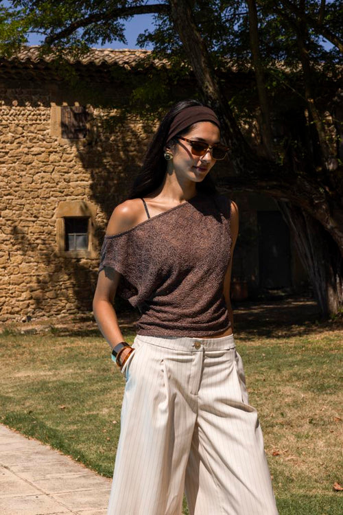 Top en dentelle emmanchures larges - PIMKIE - 1
