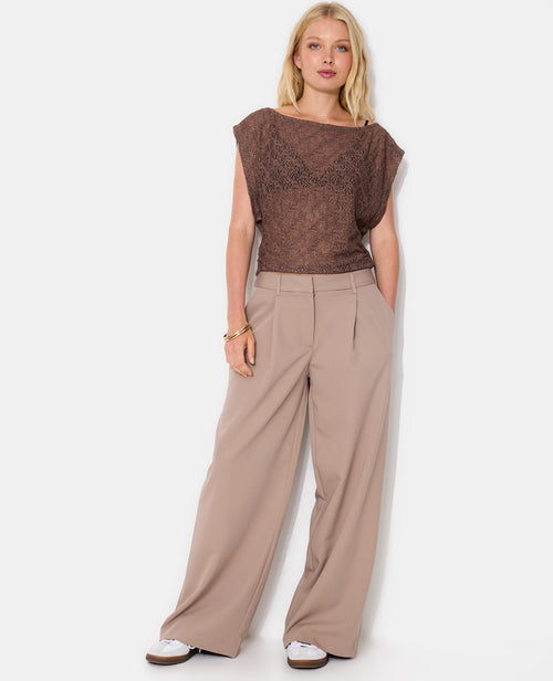 Top en dentelle emmanchures larges - PIMKIE - 3