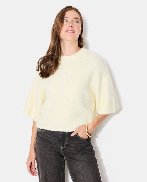 Pull manches courtes en maille douce - PIMKIE - 1