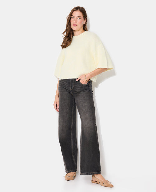 Pull manches courtes en maille douce - PIMKIE - 3