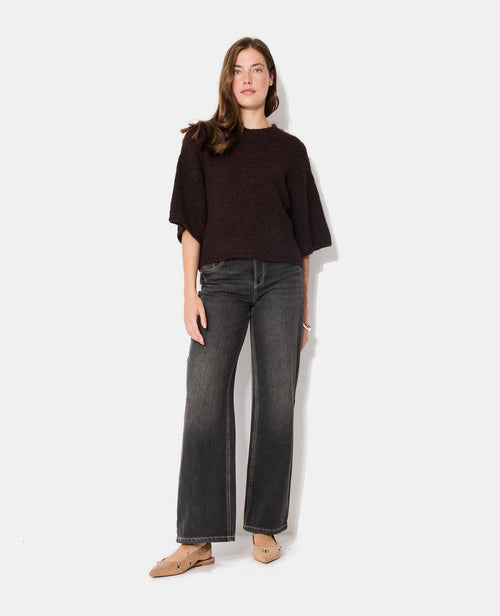 Pull manches courtes en maille douce - PIMKIE - 3