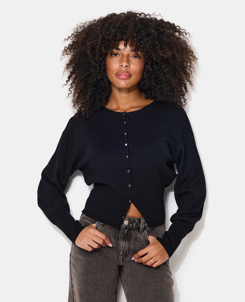Gilet col rond maille fine avec petits boutons - PIMKIE - 1