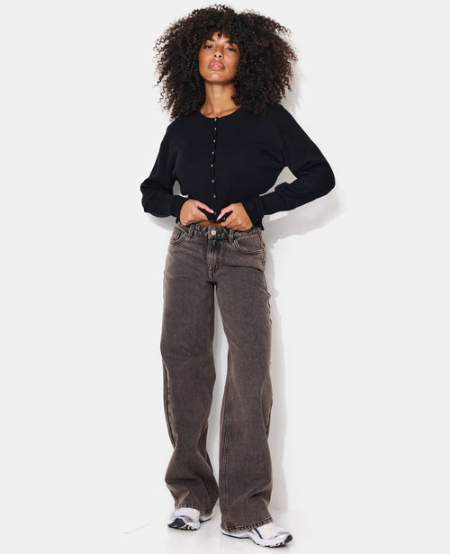 Gilet col rond maille fine avec petits boutons - PIMKIE - 1