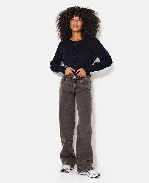 Gilet col rond maille fine avec petits boutons - PIMKIE - 8
