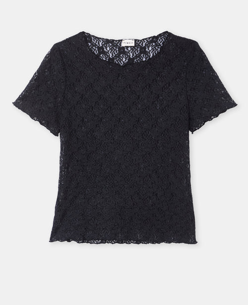 T-shirt en dentelle manches courtes - PIMKIE - 4