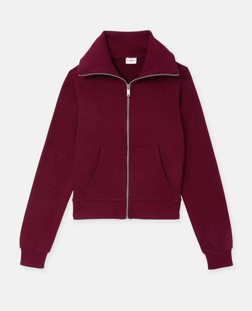 Sweat cintré zippé avec col montant - PIMKIE - 4