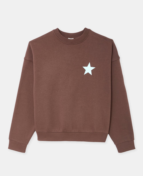 Sweat col rond avec print étoile et broderies dos - PIMKIE - 4