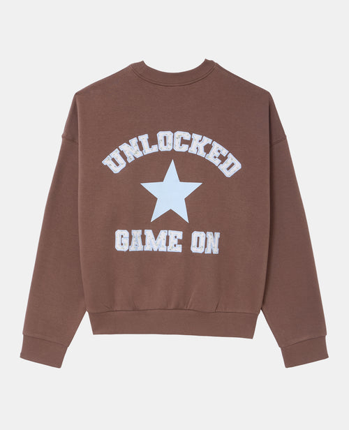Sweat col rond avec print étoile et broderies dos - PIMKIE - 5