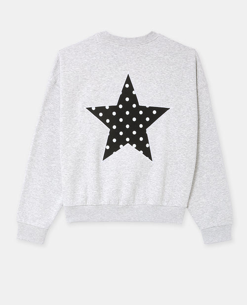 Sweat col rond avec print étoile et broderies dos - PIMKIE - 5