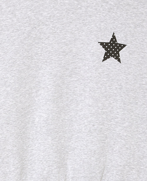 Sweat col rond avec print étoile et broderies dos - PIMKIE - 3