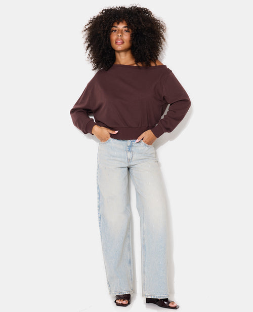 Sweat asymétrique col danseuse - PIMKIE - 3