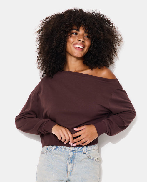 Sweat asymétrique col danseuse - PIMKIE - 5