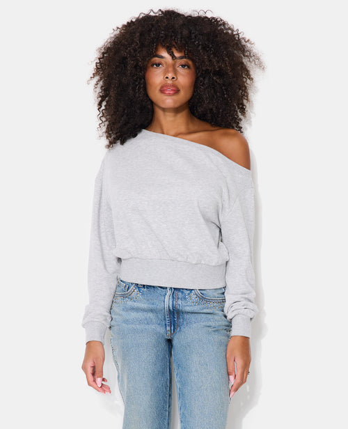 Sweat asymétrique col danseuse - PIMKIE - 5