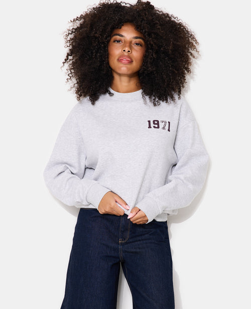 Sweat oversize avec prints et broderies - PIMKIE - 6