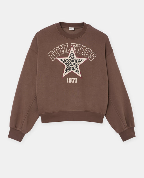 Sweat col rond avec print étoile léopard - PIMKIE - 4