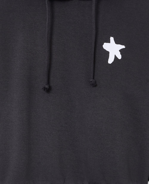 Sweat molleton capuche avec prints étoiles et roses - PIMKIE - 3