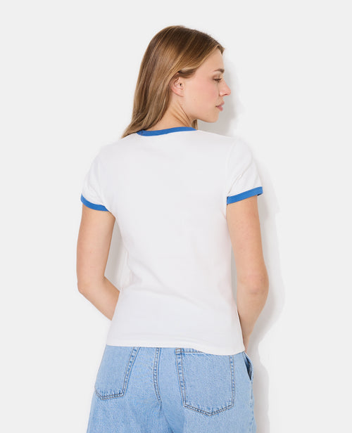 T-shirt ajusté avec print HAVANA + fleur - PIMKIE - 6