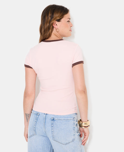 T-shirt ajusté avec print HONOLULU + fleurs - PIMKIE - 6