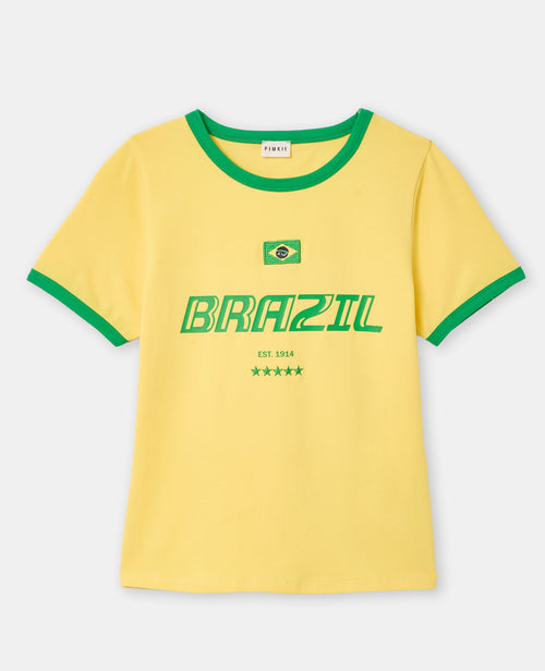 T-shirt ajusté BRAZIL - PIMKIE - 4
