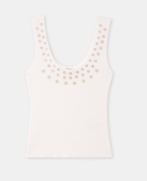 Débardeur en maille côtelée avec boutons - PIMKIE - 4