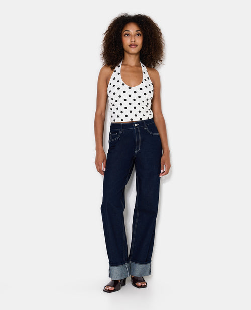Top court dos-nu motif pois - PIMKIE - 3