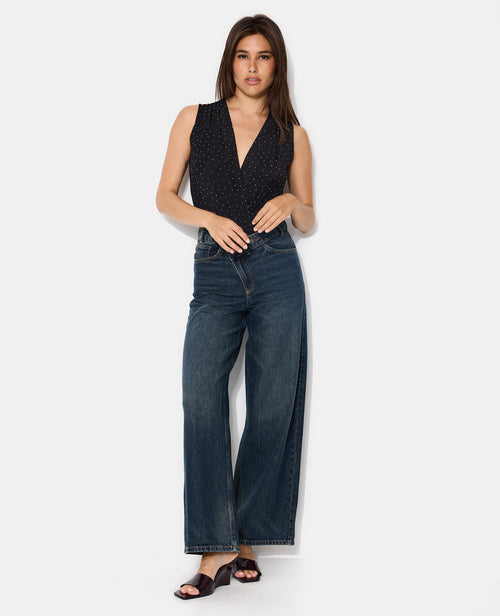 Body sans manches en voile avec strass - PIMKIE - 2