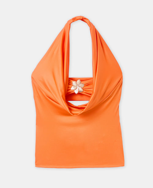 Top 2 en 1 encolure bénitier + bandeau avec bijou - PIMKIE - 4