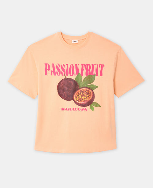 T-shirt oversize avec print PASSION FRUIT devant - PIMKIE - 4