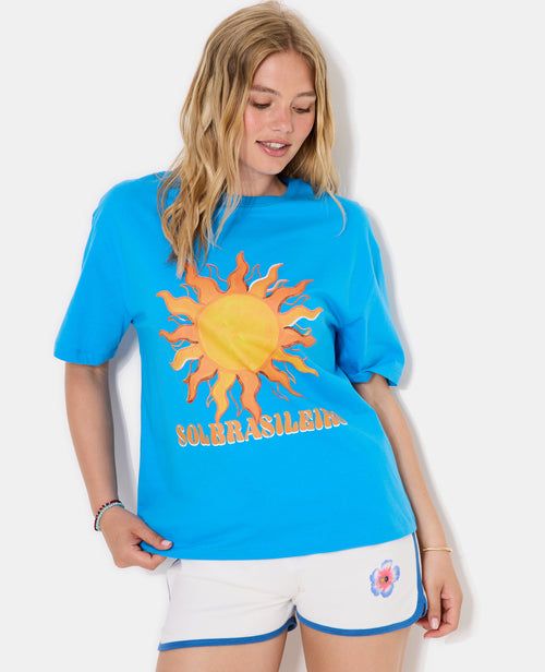 T-shirt oversize avec print SOL BRASILEIRO devant - PIMKIE - 2