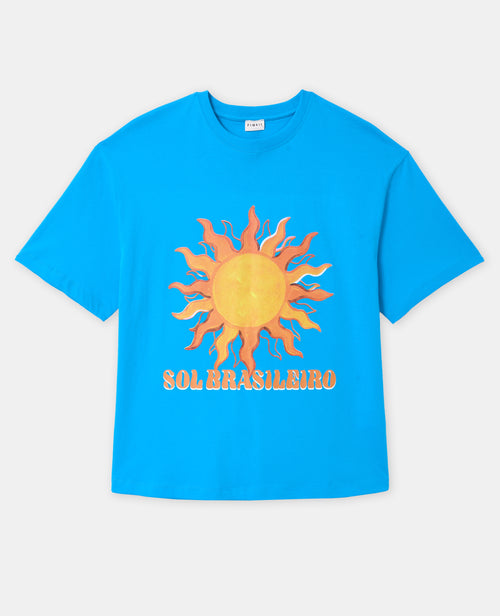 T-shirt oversize avec print SOL BRASILEIRO devant - PIMKIE - 4