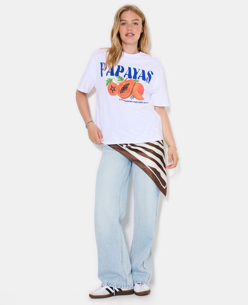 T-shirt oversize avec print PAPAYAS devant - PIMKIE - 3