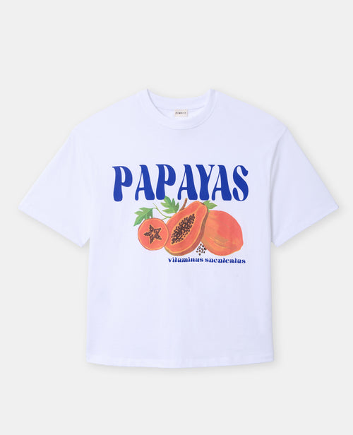 T-shirt oversize avec print PAPAYAS devant - PIMKIE - 4