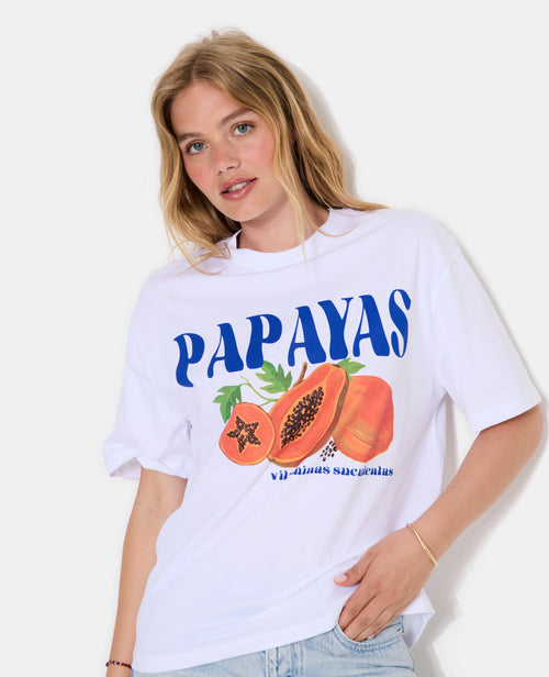 T-shirt oversize avec print PAPAYAS devant - PIMKIE - 5