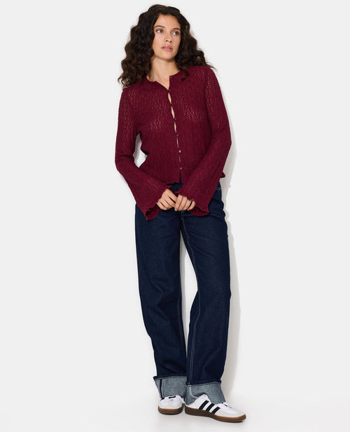 Top en dentelle avec manches flare et boutons - PIMKIE - 3