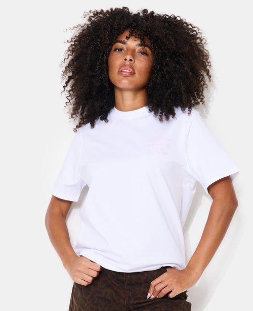 T-shirt oversize avec print poitrine et dos - PIMKIE - 1