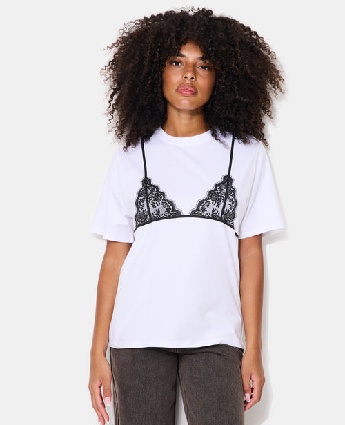 T-shirt oversize avec print soutien-gorge devant - PIMKIE - 5