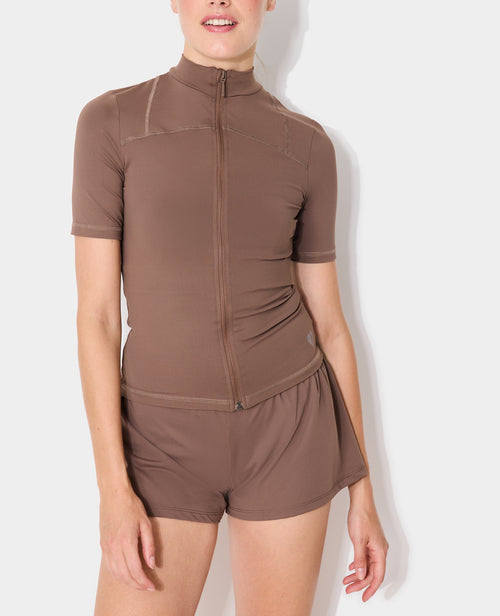 Gilet zippé ajusté manches courtes Flow by pimkie - PIMKIE - 5