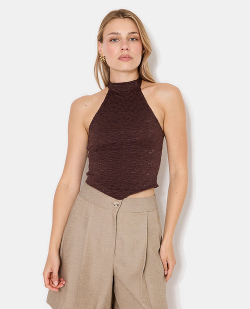 Top dos-nu en tissu texturé - PIMKIE - 5