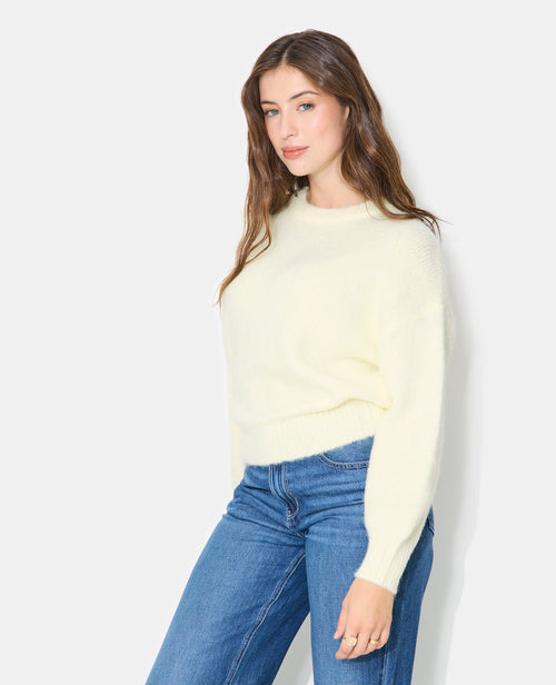 Pull col rond en maille duveteuse - PIMKIE - 5