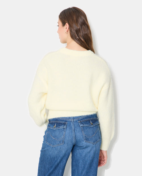 Pull col rond en maille duveteuse - PIMKIE - 6