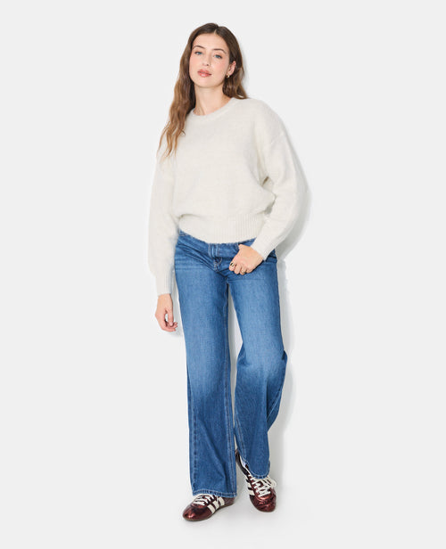 Pull col rond en maille duveteuse - PIMKIE - 3
