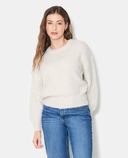 Pull col rond en maille duveteuse - PIMKIE - 5
