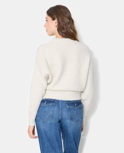 Pull col rond en maille duveteuse - PIMKIE - 6
