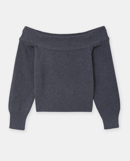 Pull manches longues encolure Bardot - PIMKIE - 4