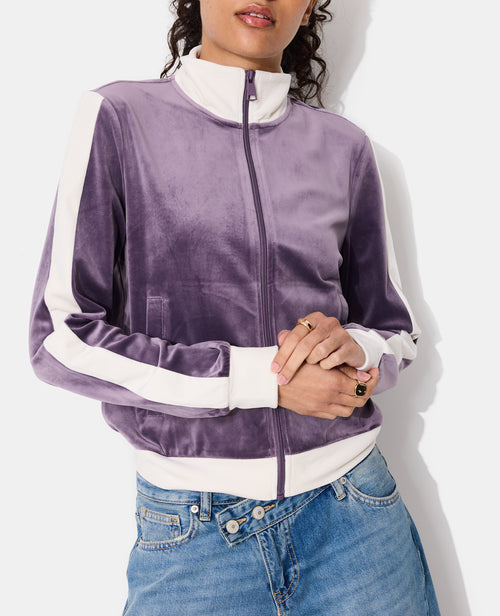 Veste zippée en velours bicolore - PIMKIE - 2