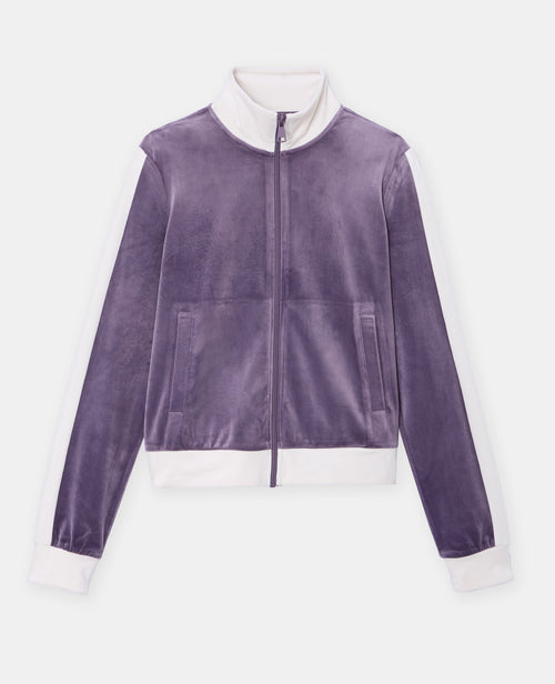 Veste zippée en velours bicolore - PIMKIE - 4
