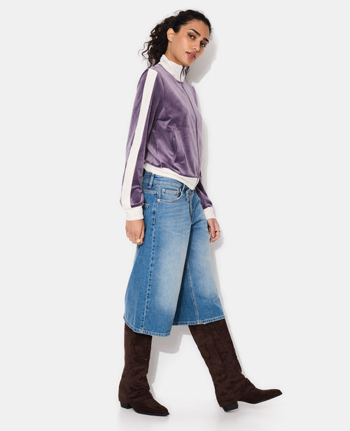 Veste zippée en velours bicolore - PIMKIE - 7
